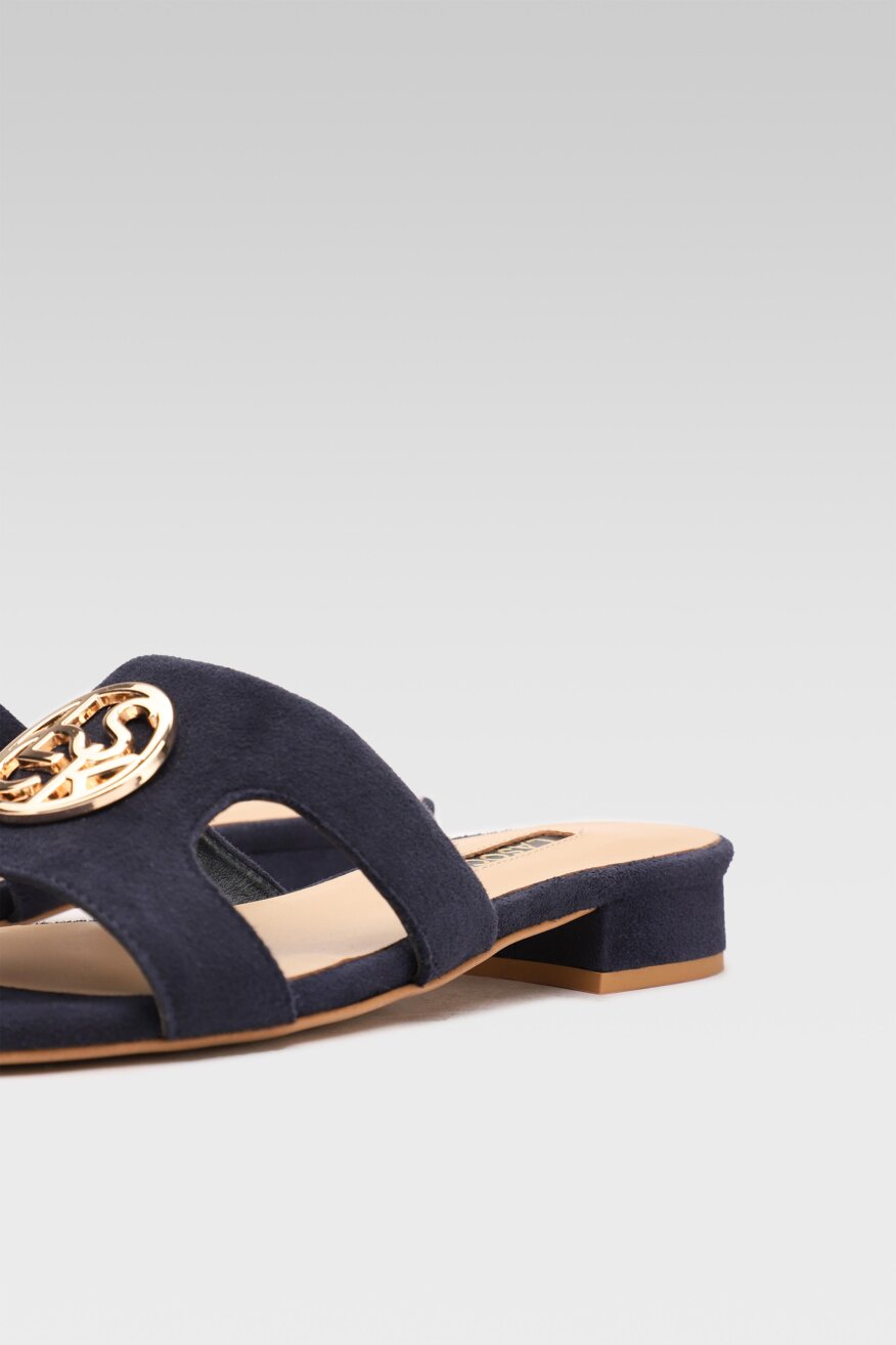 
                Lasocki - Klapki zamszowe - 5903698636580