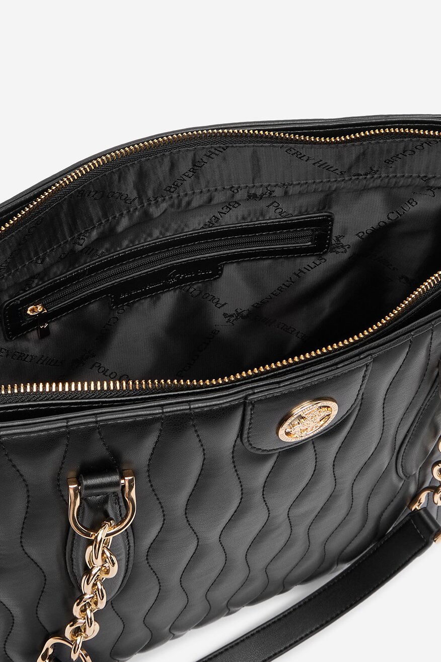 Дамска чанта Beverly Hills Polo Club ЧЕРЕН - 5906751598627