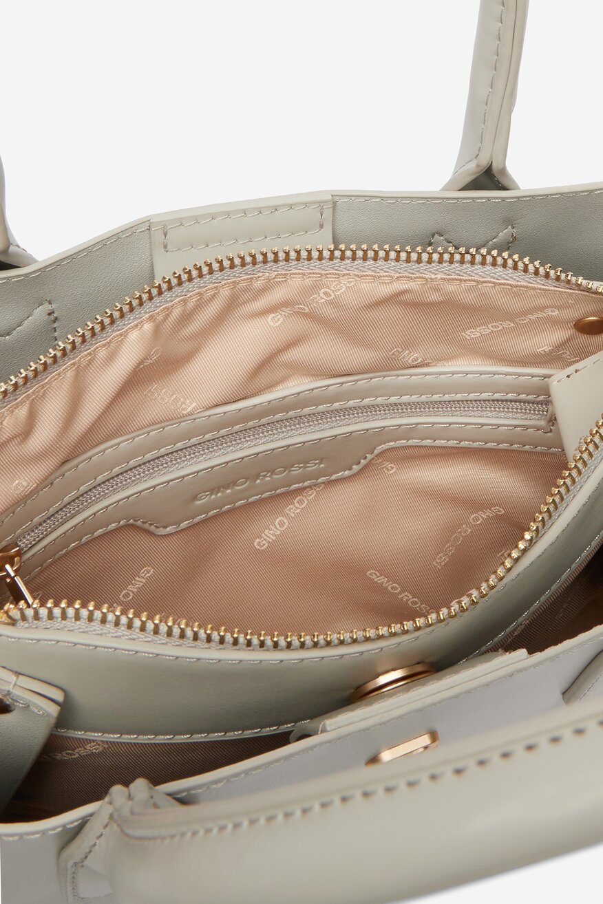 Дамска чанта Gino Rossi СВЕТЛОСИВ - 5906751623381