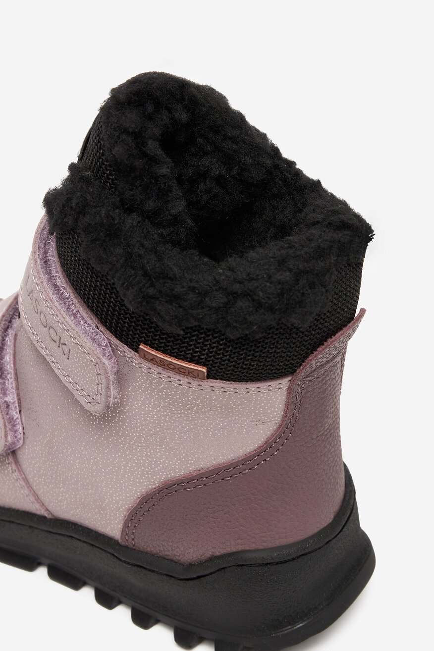 Lasocki Kids - Trzewiki skórzane ocieplane - 5906751269275