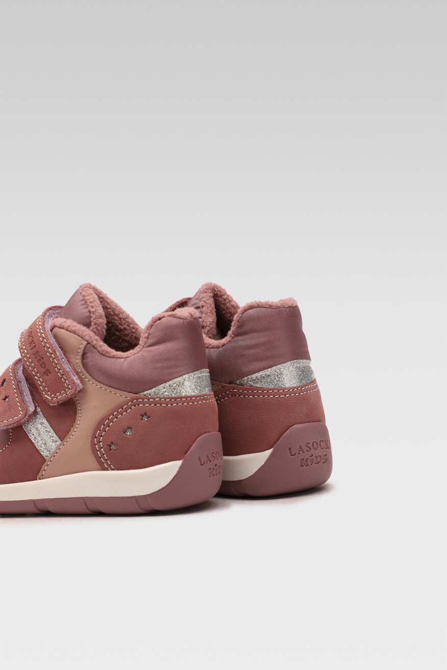 Lasocki Kids - Skórzane półbuty różowe - 5903698772950