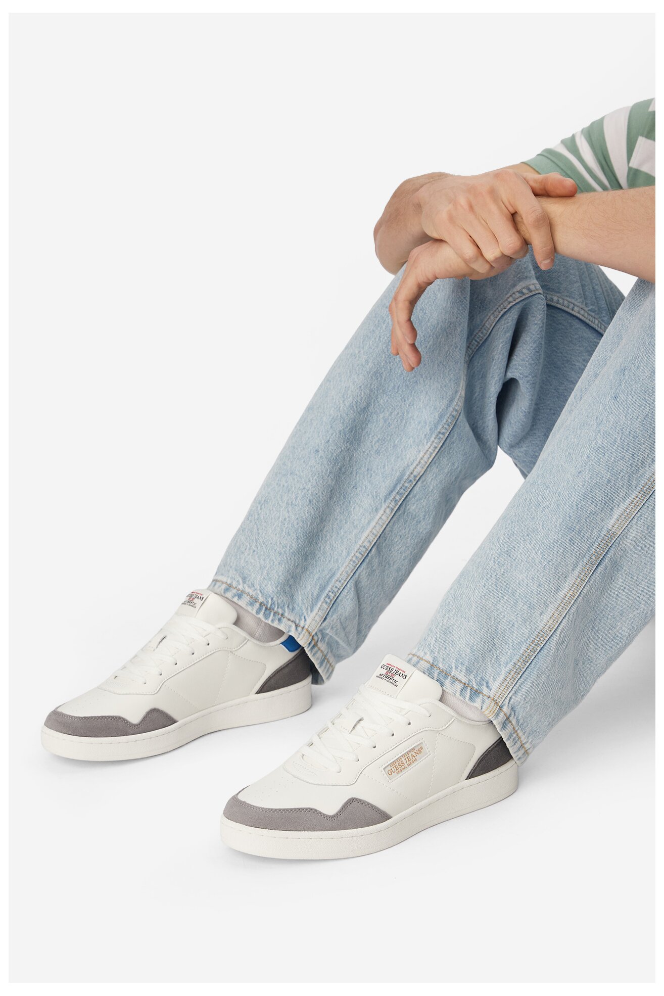 Sneakers GUESS JEANS CWBEO-LUNARI-01 WE Biały