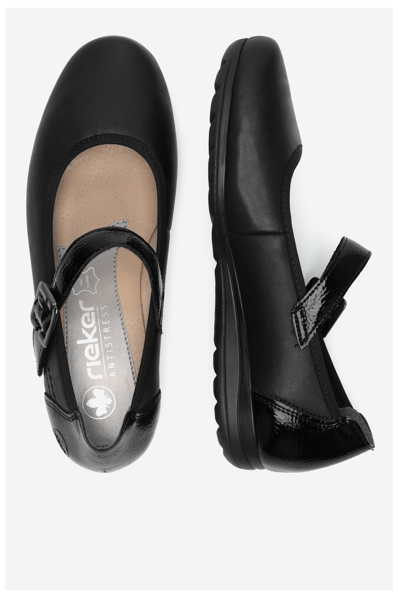 Балетки Rieker L9352-00 ЧОРНИЙ