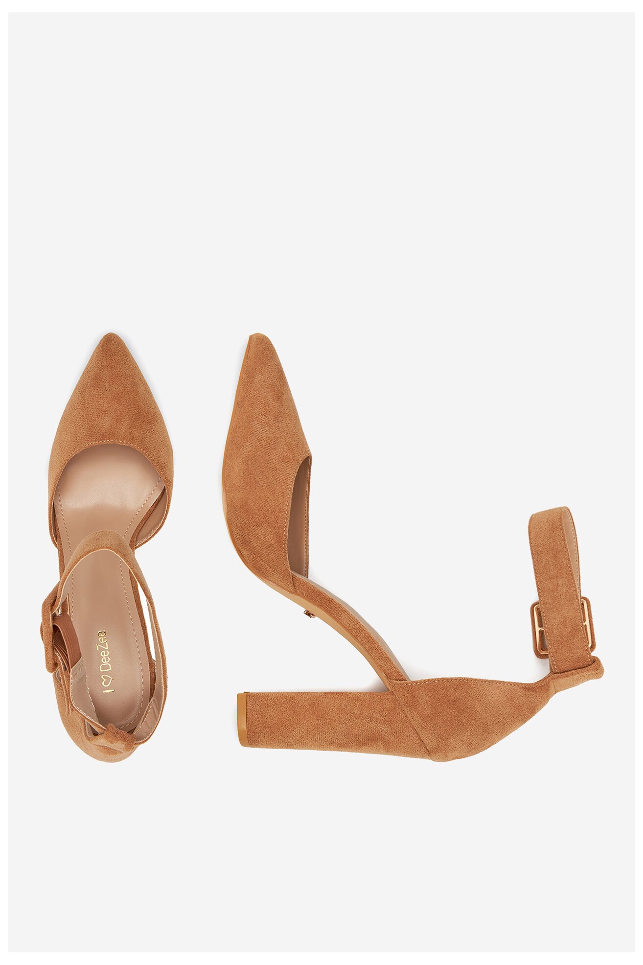 Елегантни обувки DeeZee K539 ТЪМНОБЕЖОВ