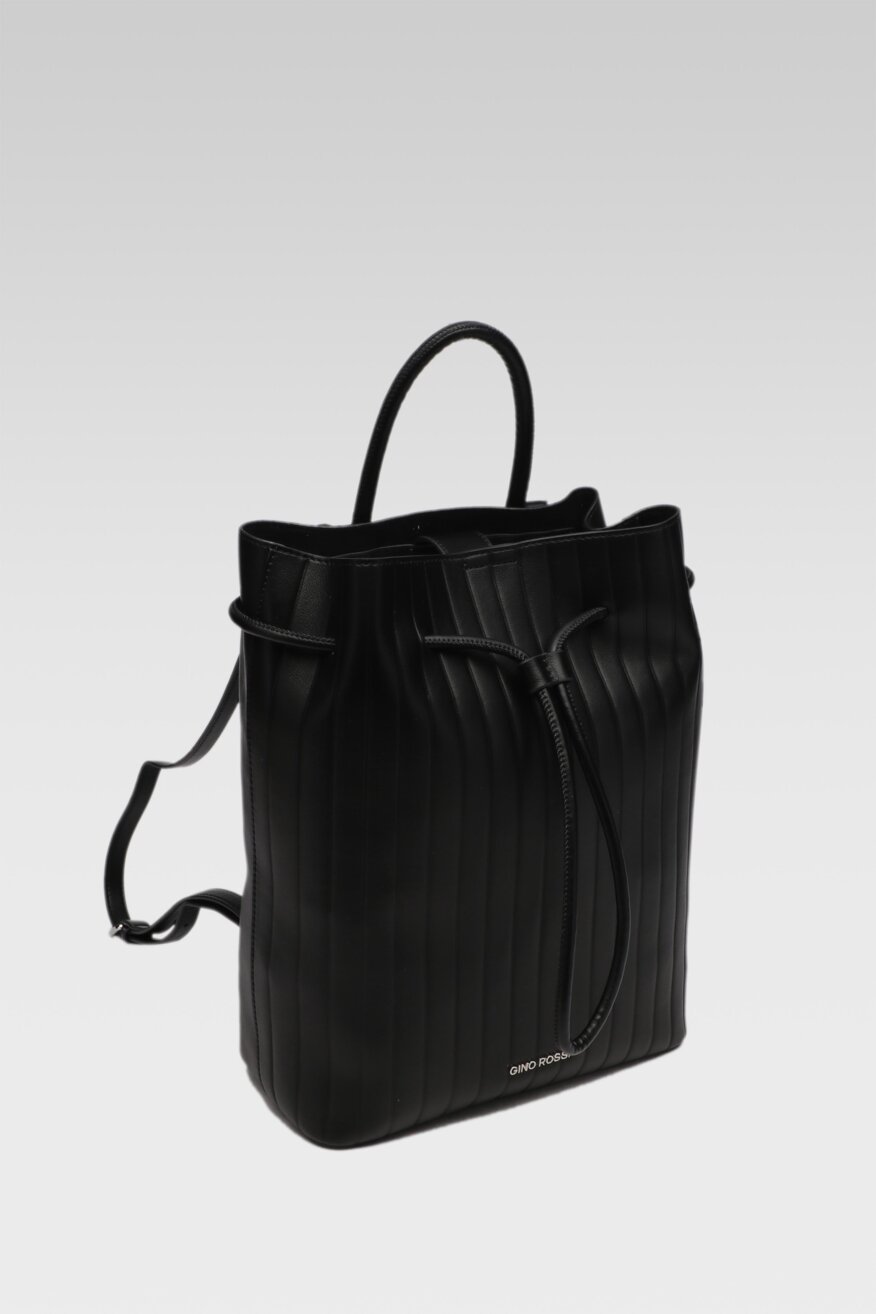 
                Gino Rossi - Plecak skórzany czarny - 5903698571331