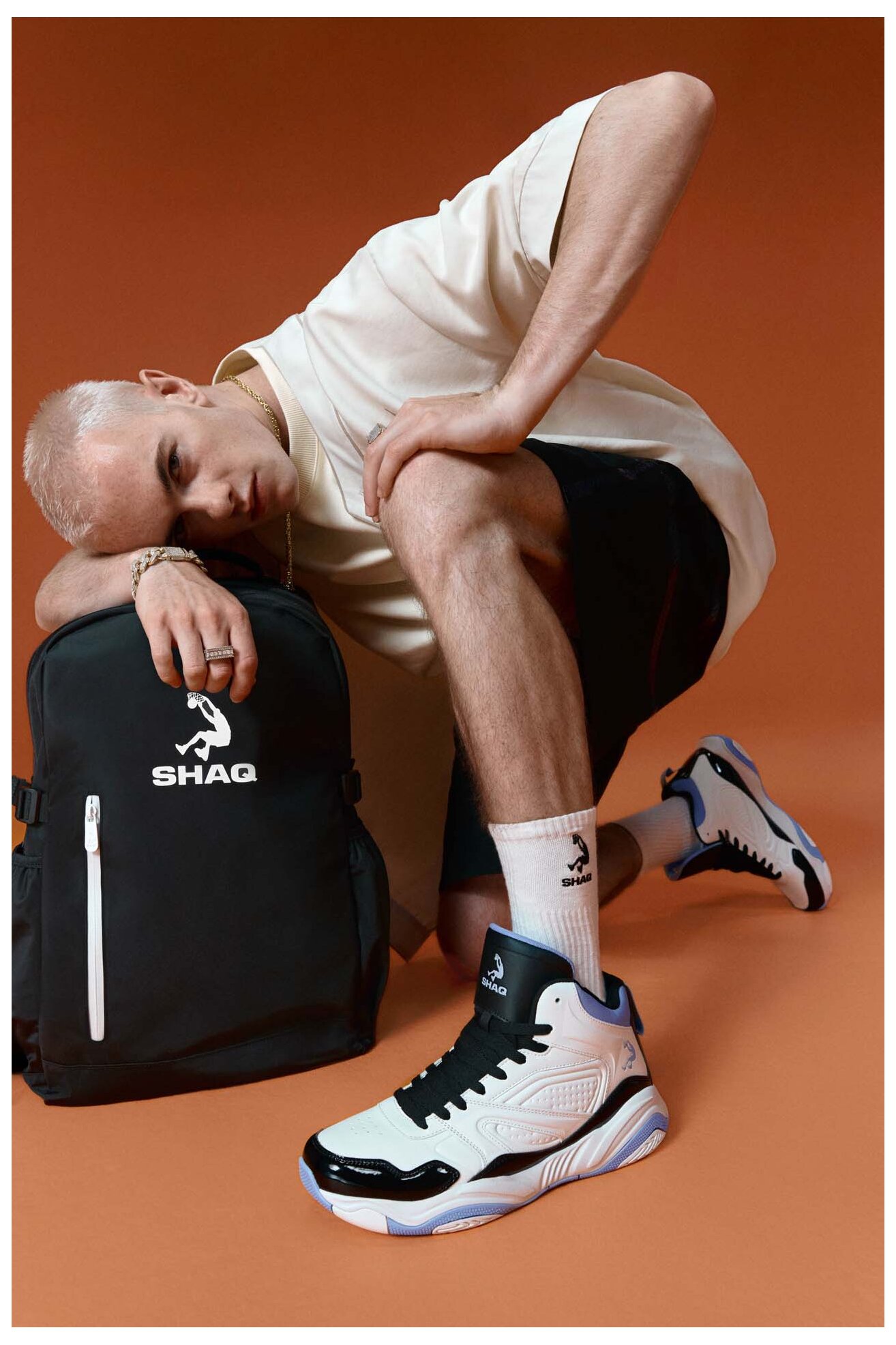 Obuwie sportowe SHAQ SHAQNOTIZE AQ95000M-WBL Biały