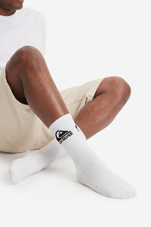 Шкарпетка QUIKSILVER AS_QUIKSILVER_101W_SS25 (3-PACK) БІЛИЙ