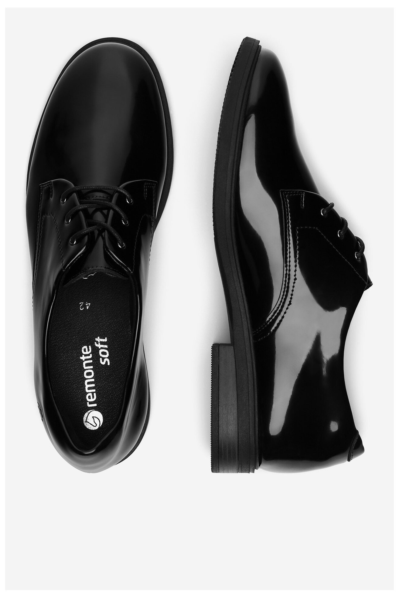 Półbuty Remonte D1U02-00 Czarny