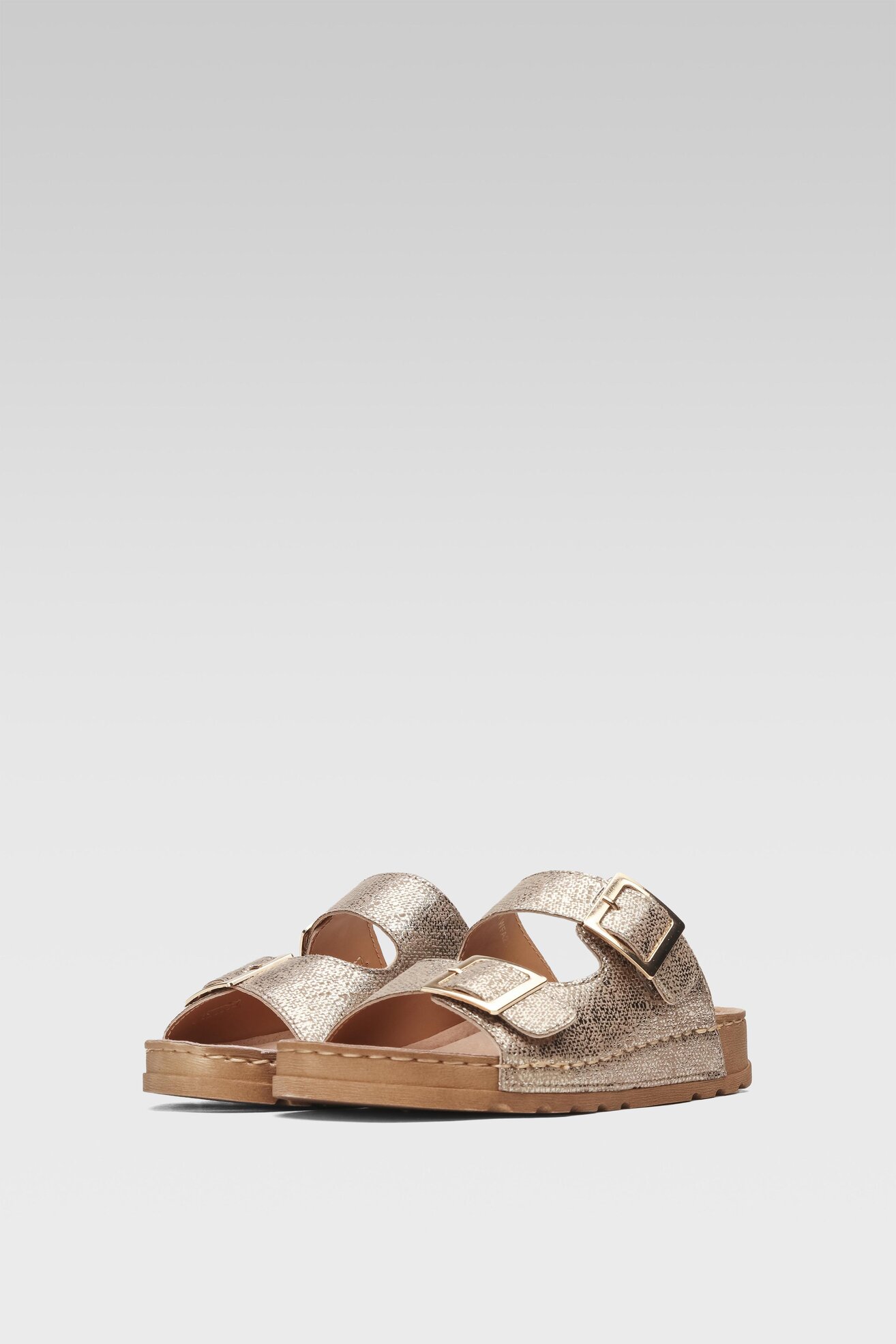 Klapki Clara Barson TOVAH WFA2371-1 Złoty