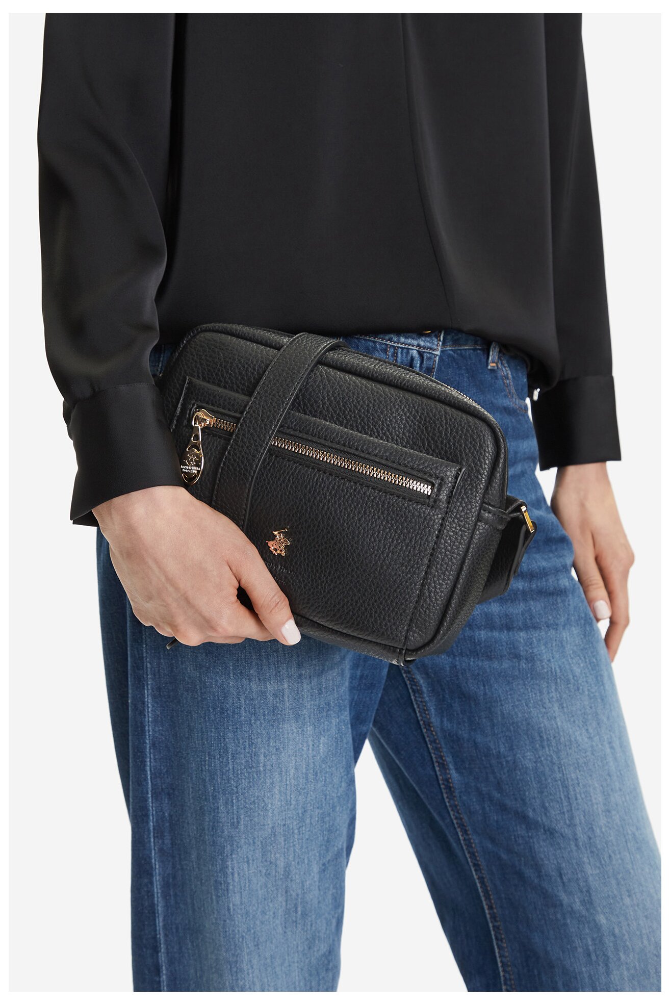 Сумка З Ремінцем Beverly Hills Polo Club CEO-BHPC-C-004-08 ЧОРНИЙ