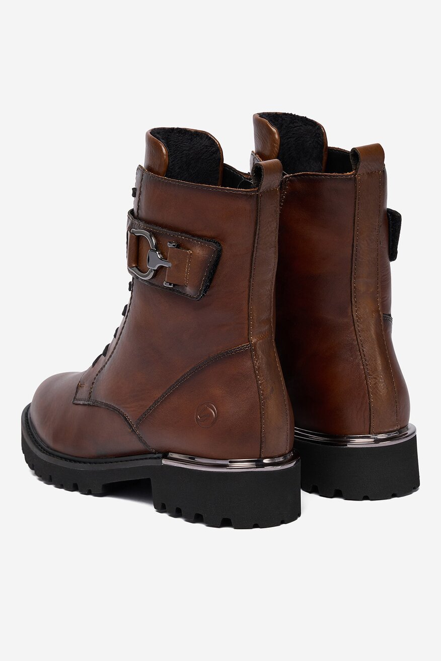 Remonte - Trzewiki skórzane ocieplane - 2230085557276
