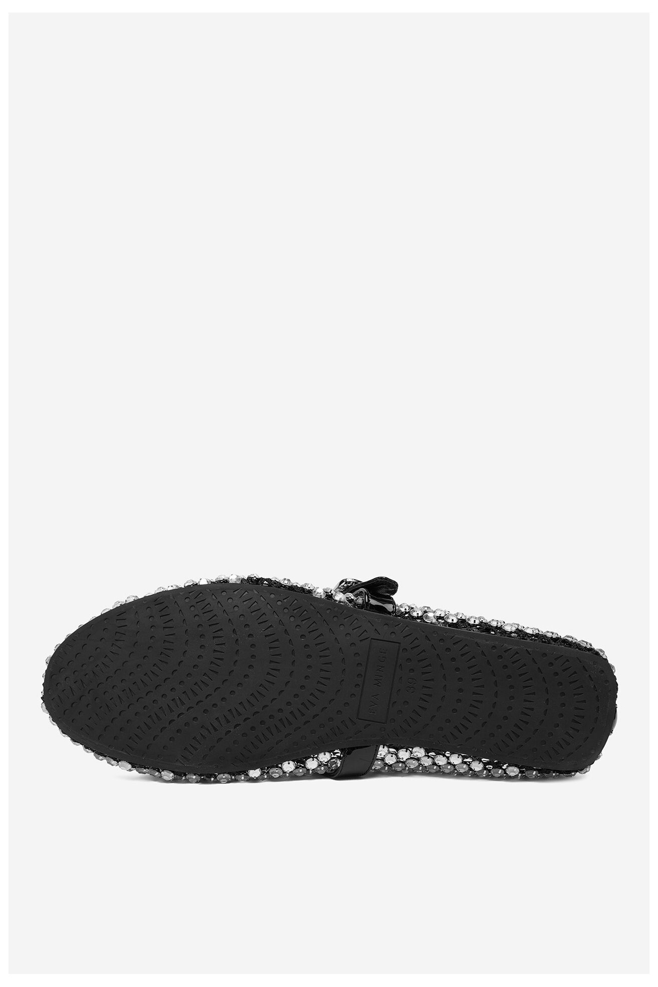 Baleriny EVA MINGE EO-ROSA-0516-205 Czarny