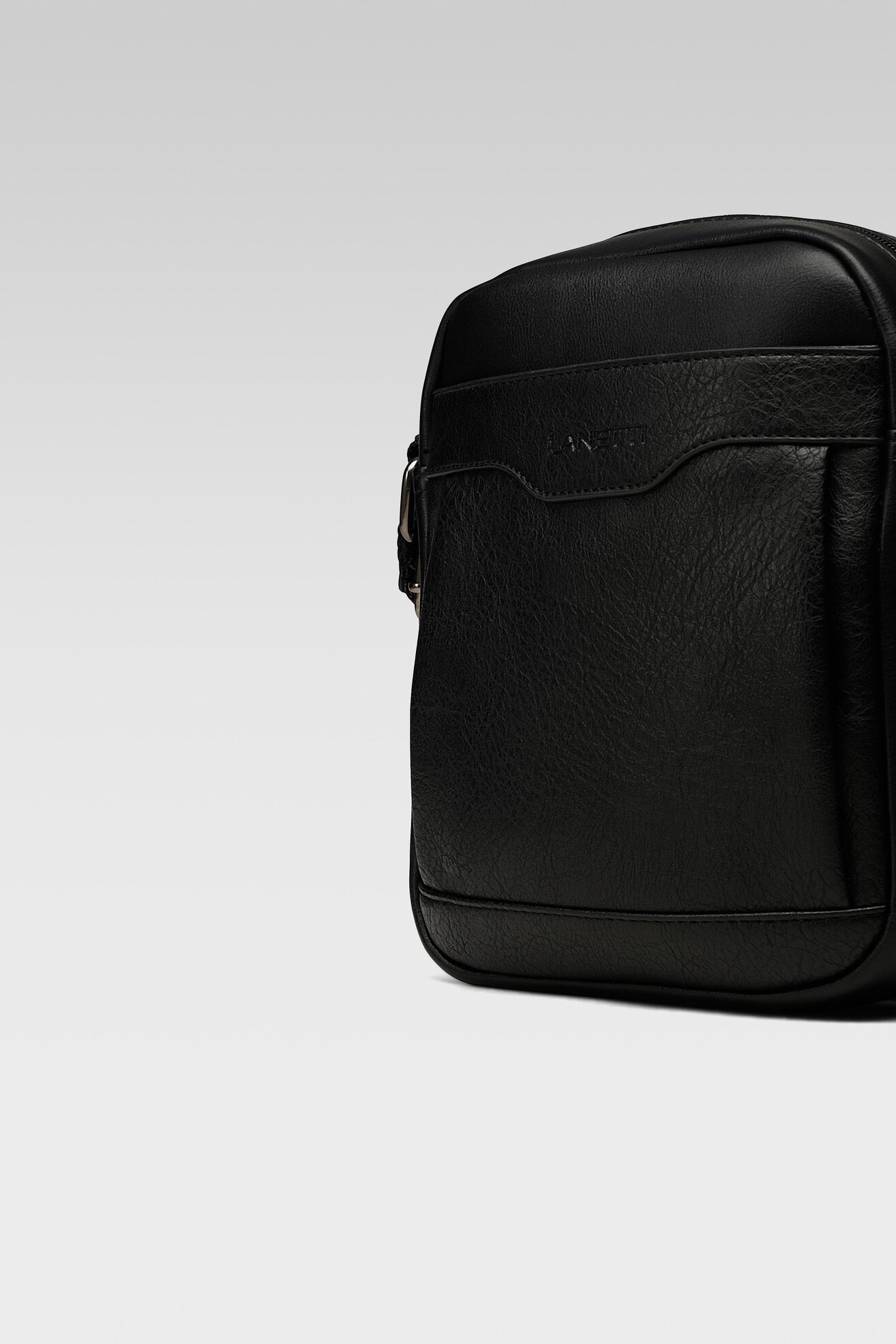 Torba męska Lanetti BMR-U-041-10-07 Czarny