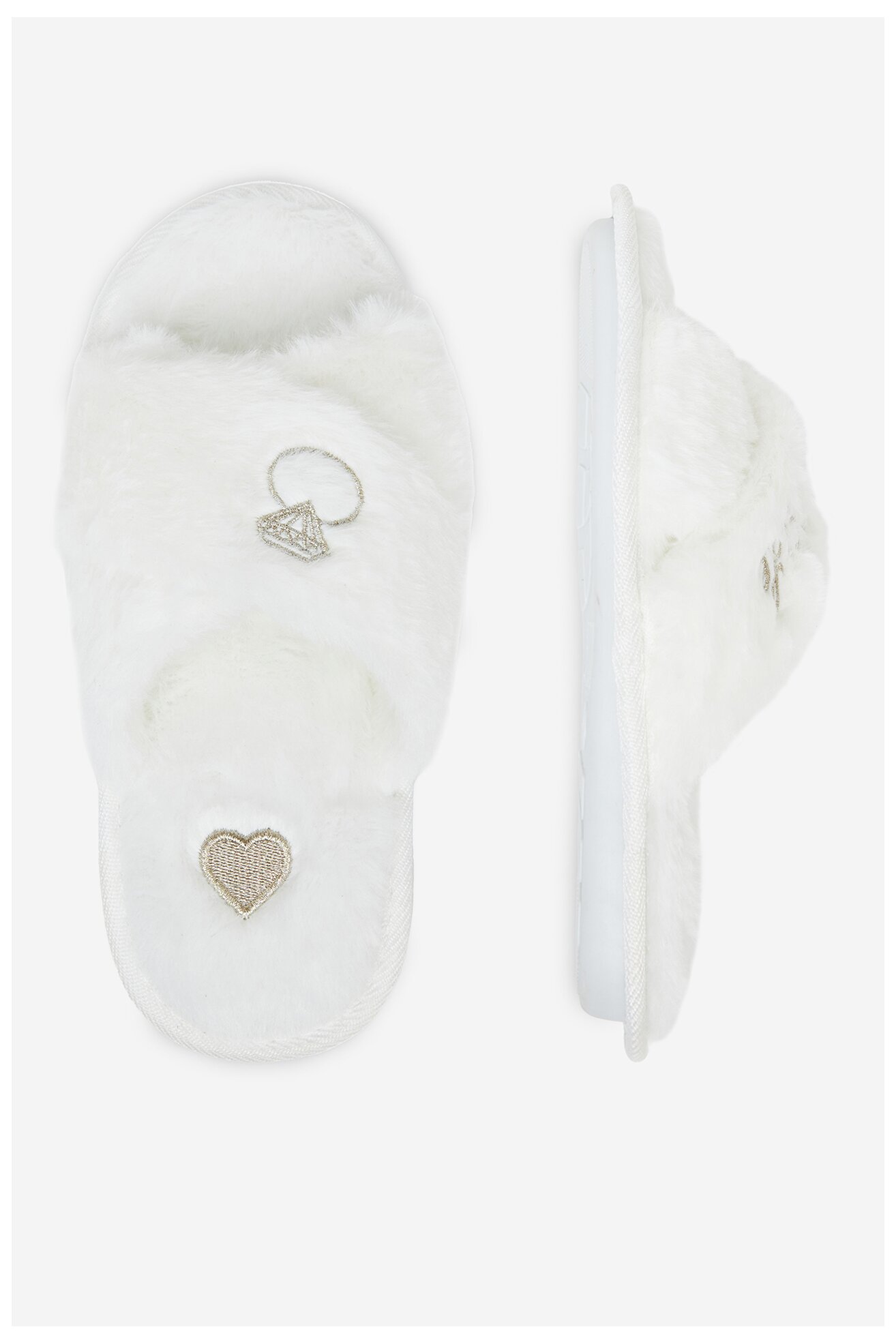 Kapcie DeeZee HHS-22JG-1006 Biały