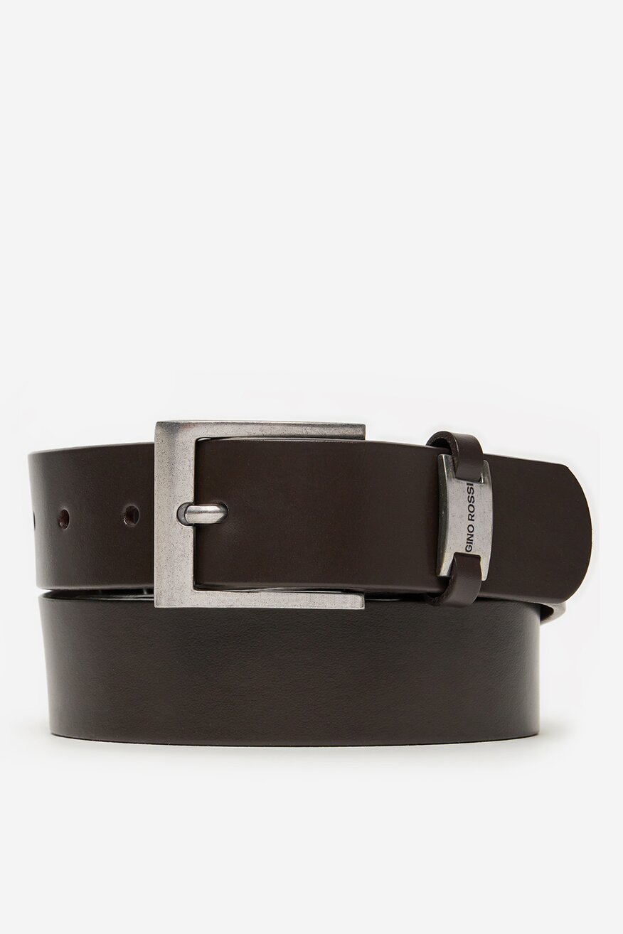 Férfi öv Gino Rossi SÖTÉTBARNA - 5906751253922