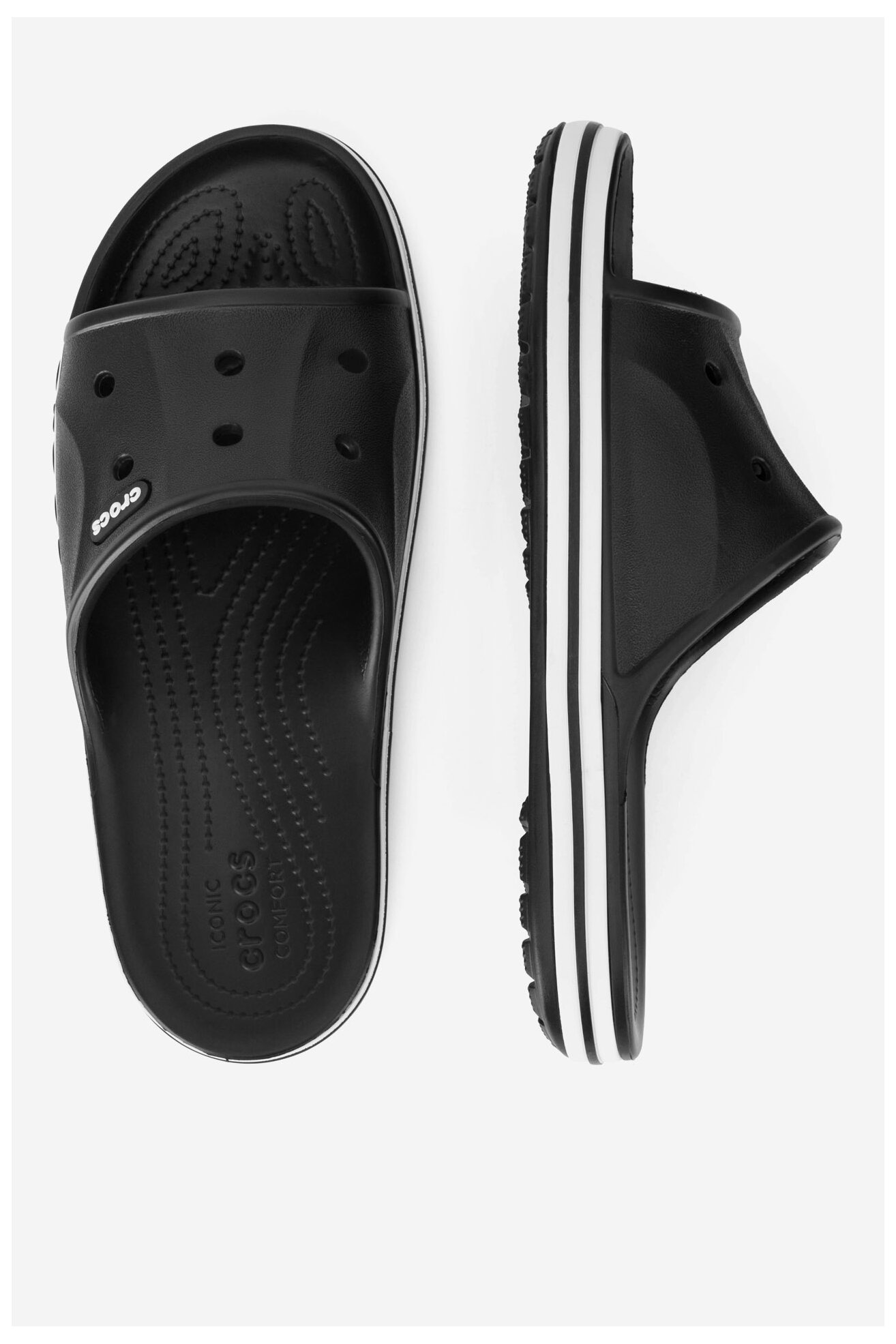 Klapki basenowe Crocs BAYABAND SLIDE 205392-066 Czarny