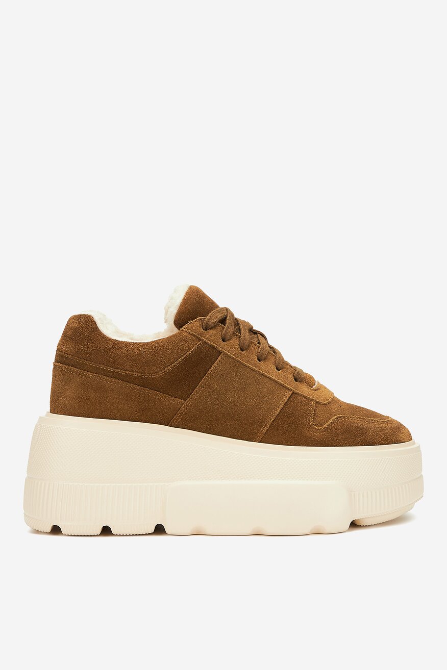 Badura - Sneakersy zamszowe ocieplane - 5905588966708