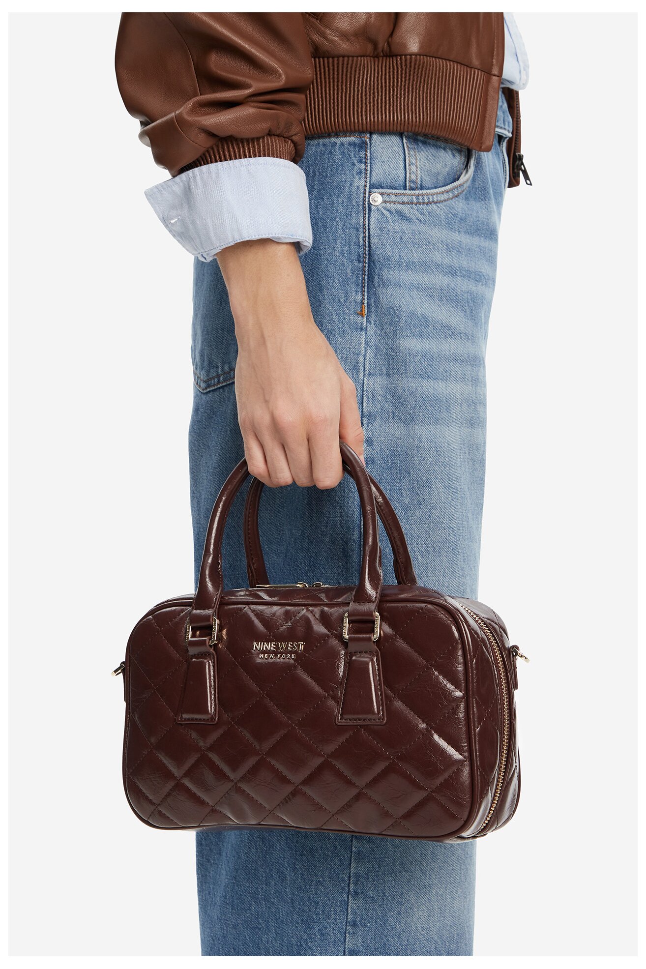 Kézitáska NINE WEST CEO-STACY-LA374-4067 BARNA