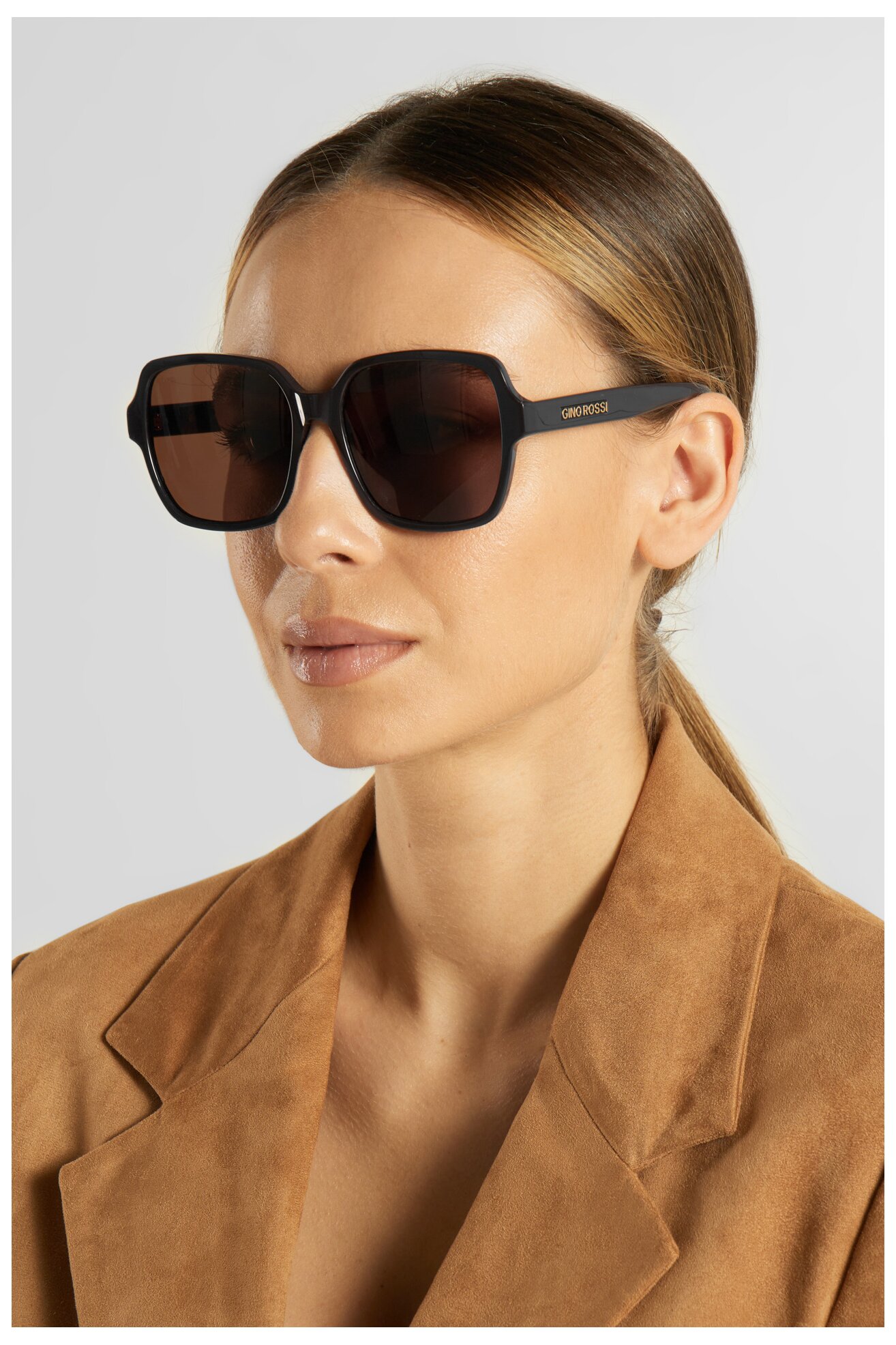 Okulary damskie Gino Rossi GR6621S Brązowy