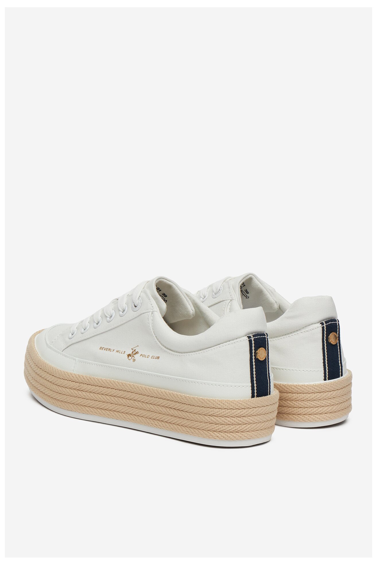 Espadryle Beverly Hills Polo Club CEO-WSS21536-01 Biały