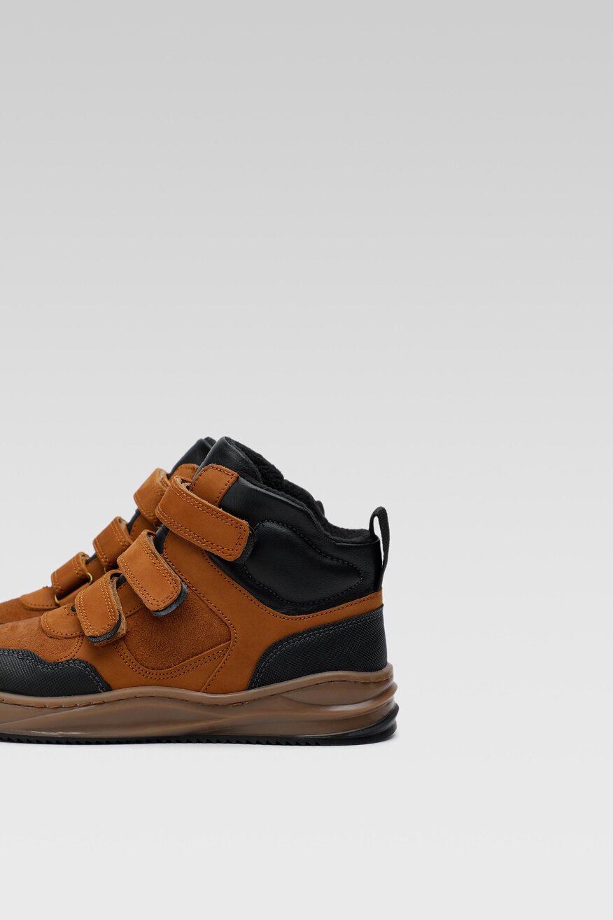 
                Lasocki Young - Botki skórzane na rzepy - 5904862213781