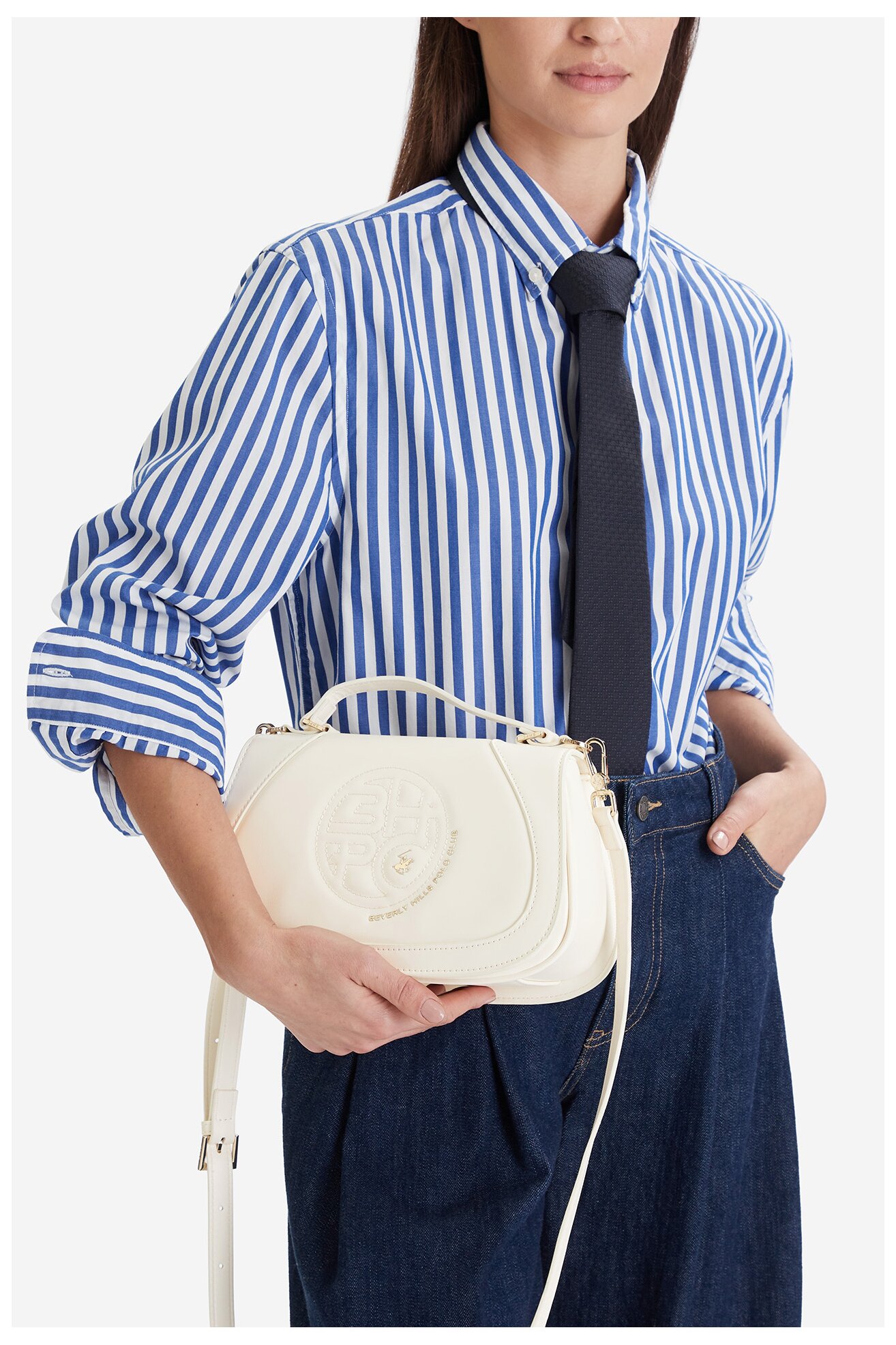 Torebka Beverly Hills Polo Club CEO-BHPC-L-003-09 Ivory