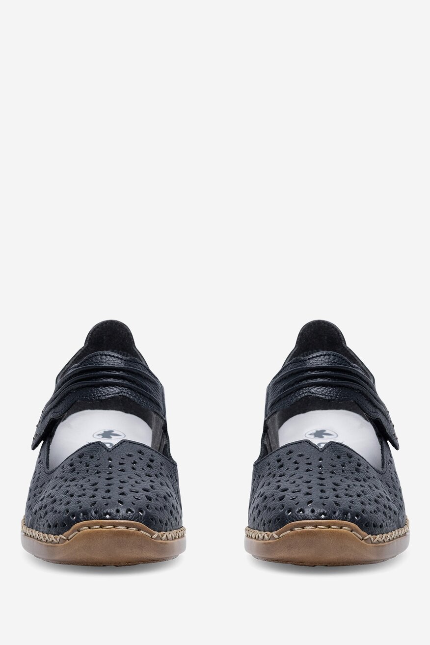 Rieker - Skórzane baleriny - 2230056165523