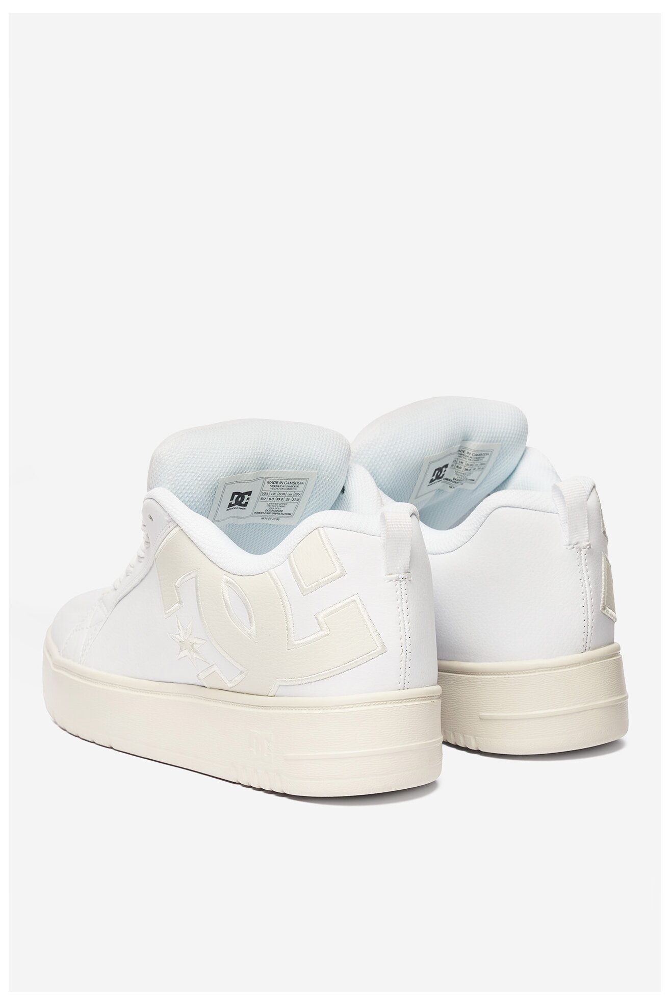 Кросівки спортивні DC Shoes EO-COURT GRAFFIK PLATFORM DC02422102 БІЛИЙ