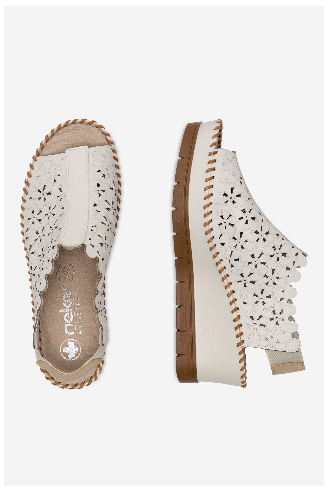 Sandały Rieker 60355-80 Biały