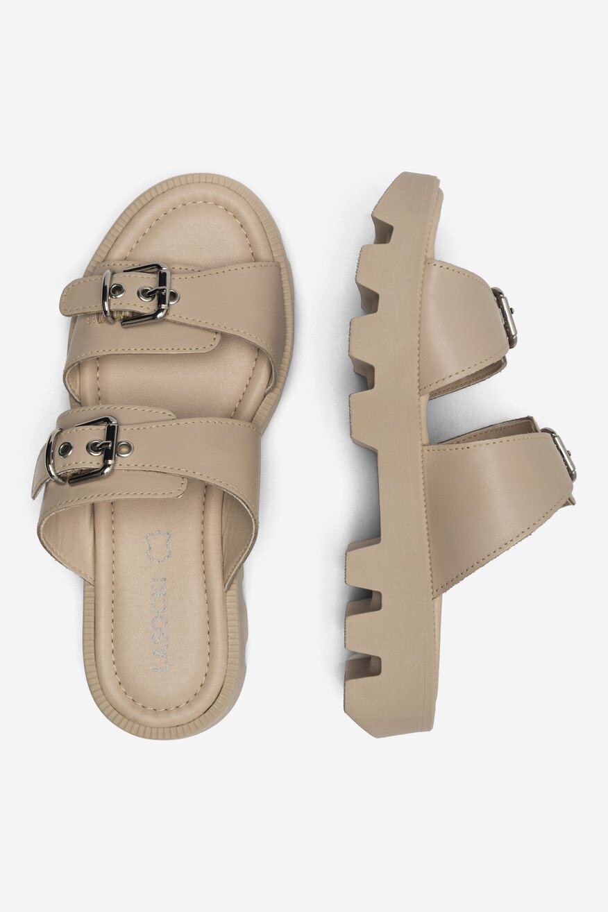 
                Lasocki - Klapki skórzane - 5904862811789