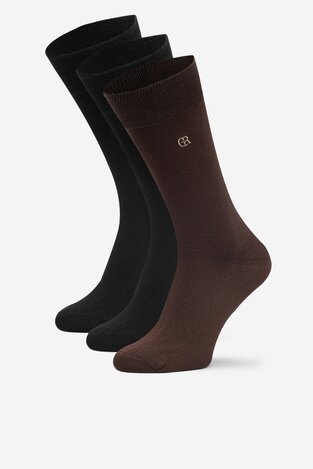 Čarape Gino Rossi CEO_AS_GR_01_W_AW25 (3-PACK) CRNA