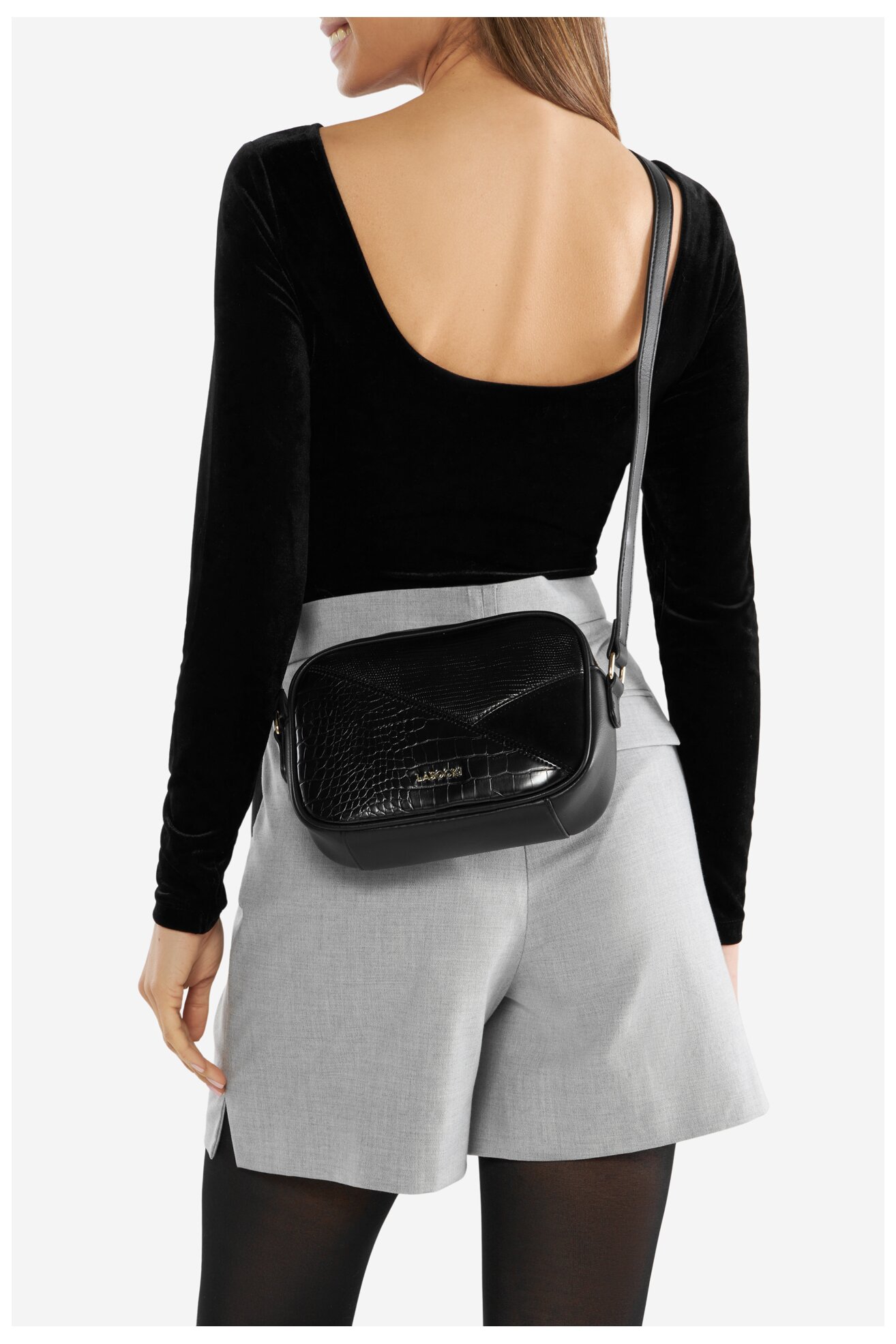 Дамска чанта Lasocki LSK-K-070-06 ЧЕРЕН