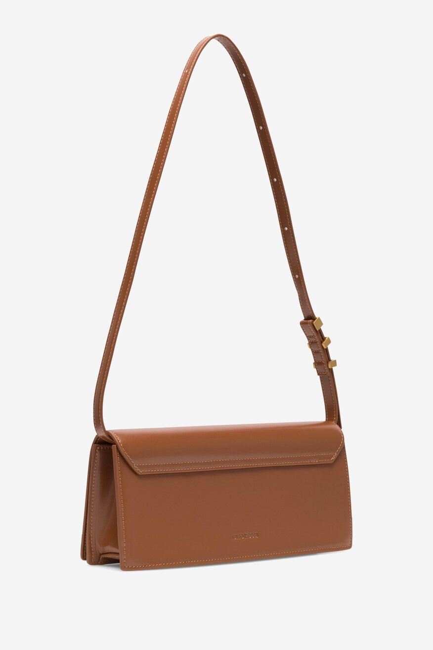 Gino Rossi - Mała skórzana torebka kopertówka - 5905588540182