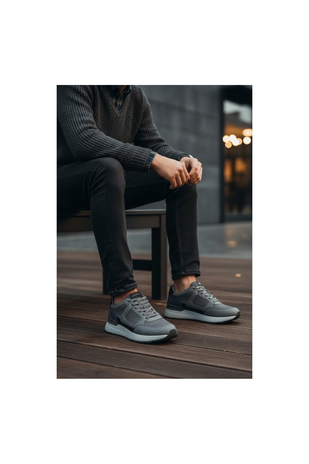 Sneakerși Lanetti CEO-REUS-01 GRI