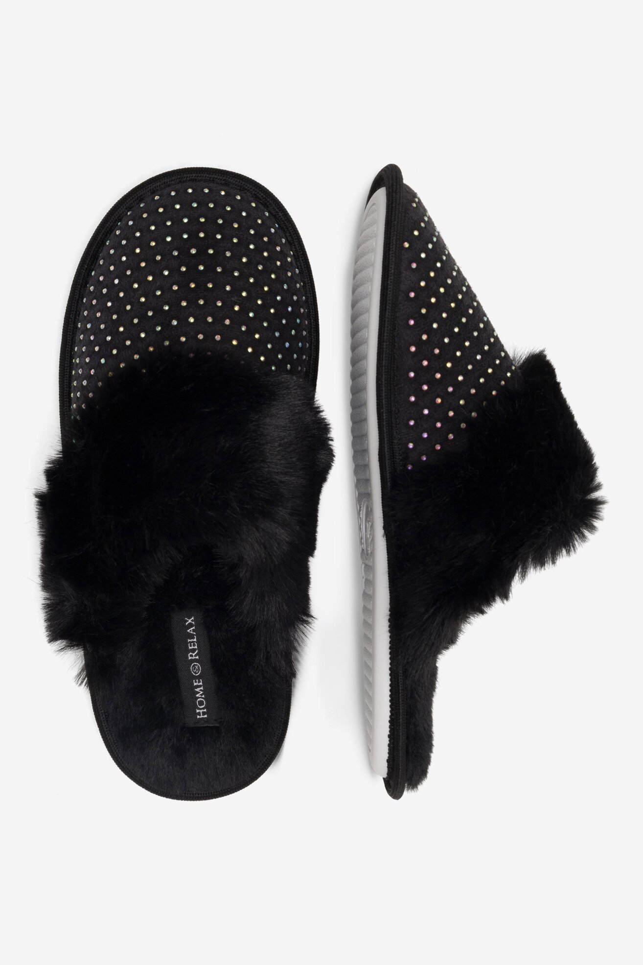 Papuci de casă Home&Relax NA23-10-005 NEGRU