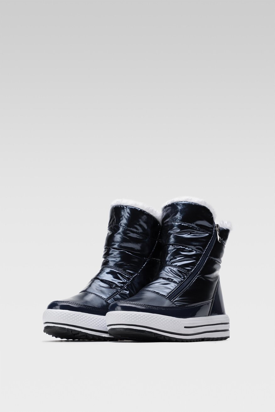 Jenny Fairy - Botki granatowe z suwakiem - 5904248131913