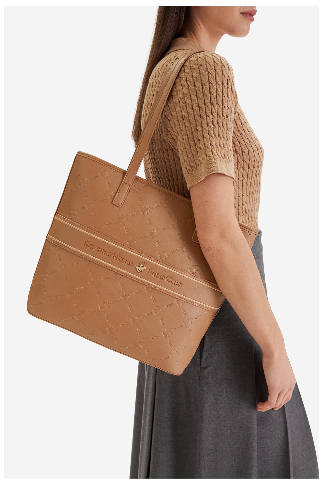 Сумка З Ремінцем Beverly Hills Polo Club EO-BHPC-L-012-09 ВЕРБЛЮЖИЙ