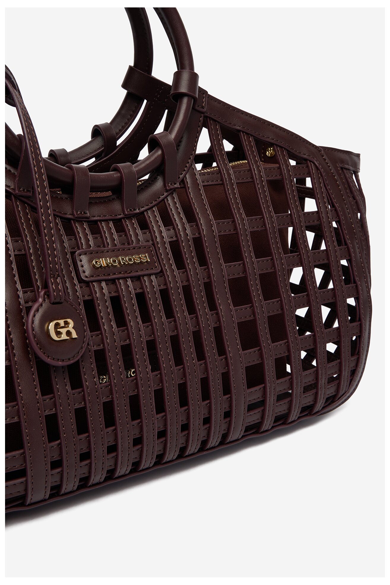 Сумка З Ремінцем Gino Rossi EO-LDA9109 ТЕМНО-КОРИЧНЕВИЙ
