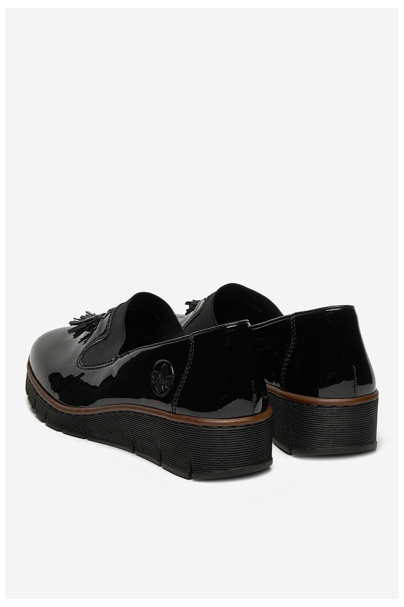 Mokaszin Rieker 53751-00 FEKETE