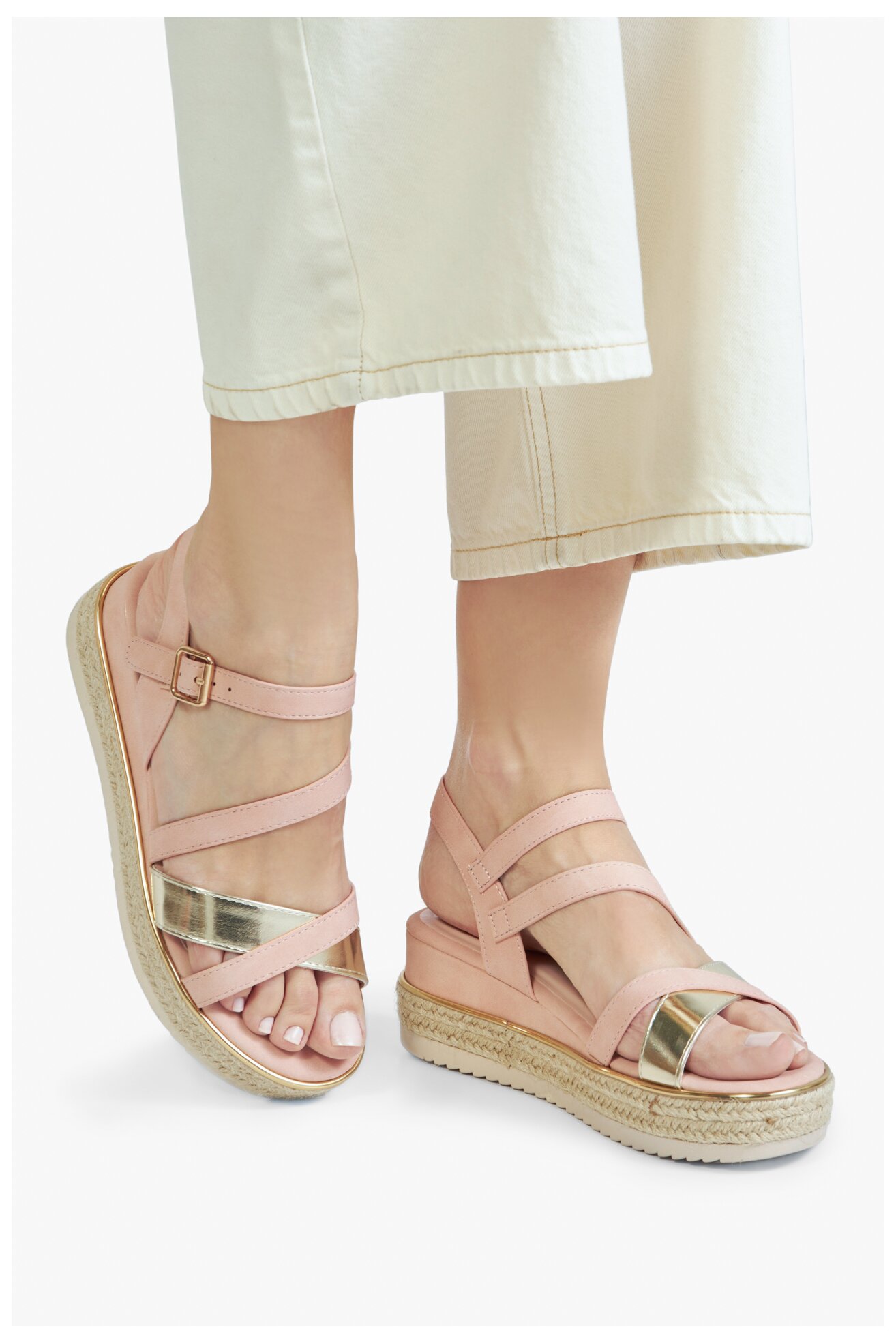 Espadrile Jenny LB-P1092-YLD ROZ DESCHIS