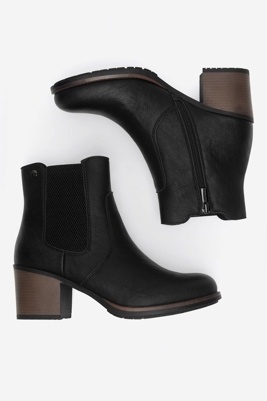 Clara Barson - Botki ocieplane na słupku - 5905588859826