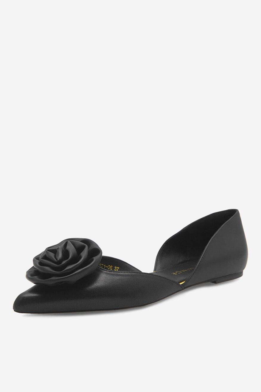 
                EVA MINGE - Baleriny skórzane - 5905588290162