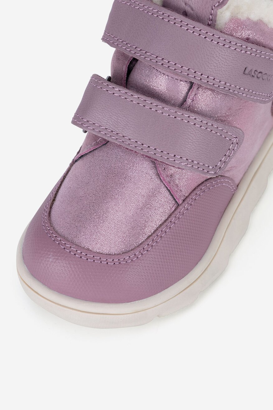 Lasocki Kids - Trzewiki zamszowe ocieplane - 5905588955450