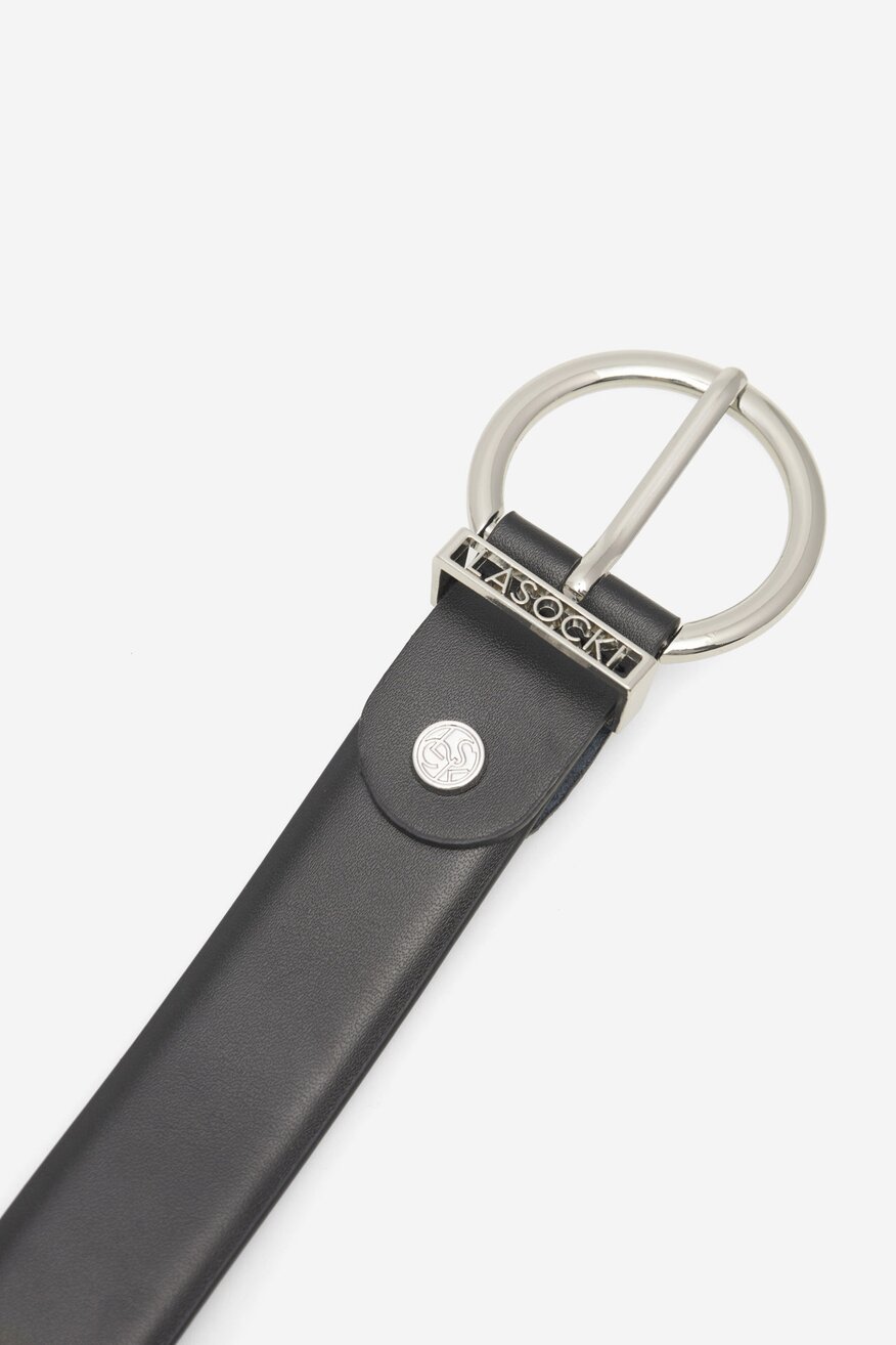 Lasocki - Pasek damski skórzany - 5905588400318