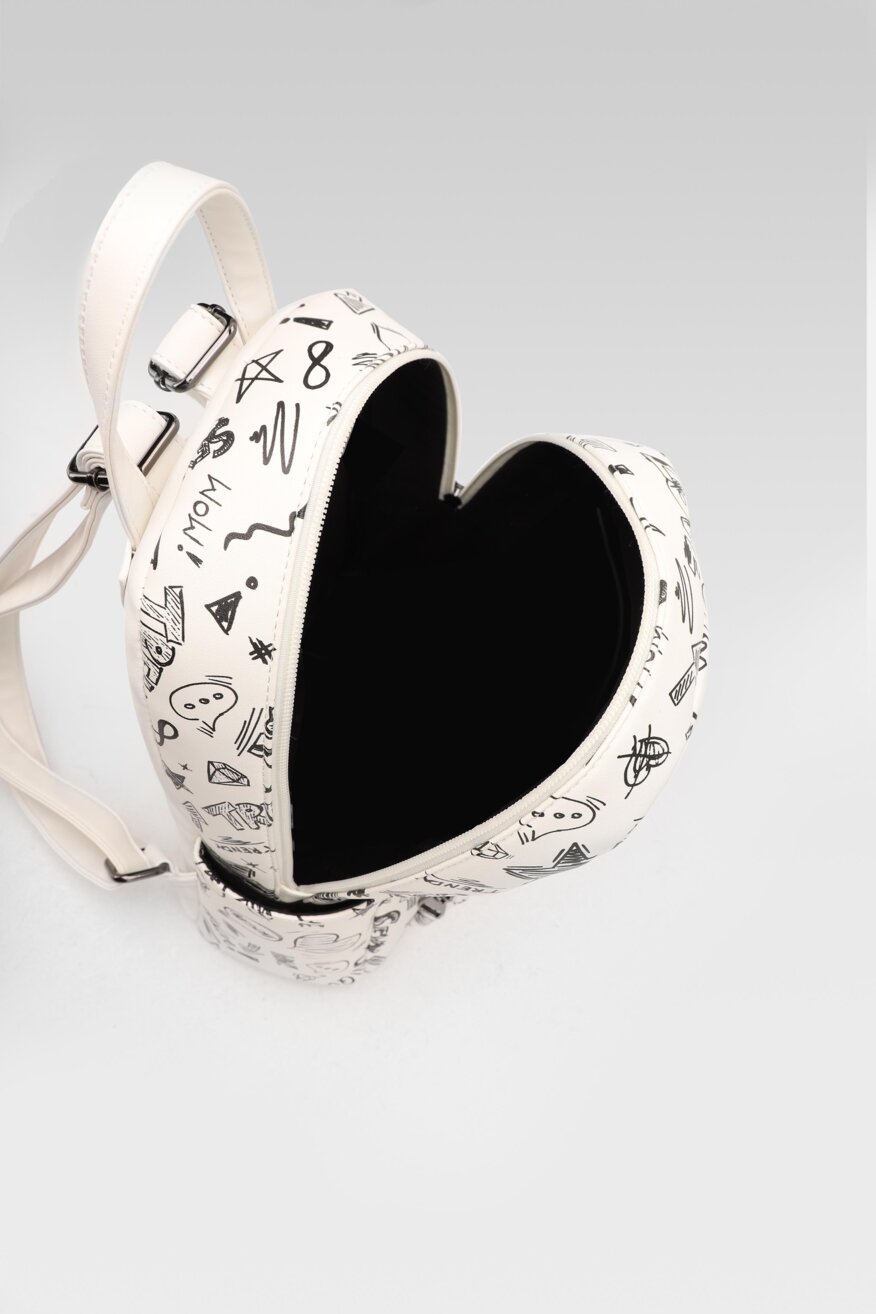 
                Jenny Fairy - Plecak z printem biały - 5903698688497