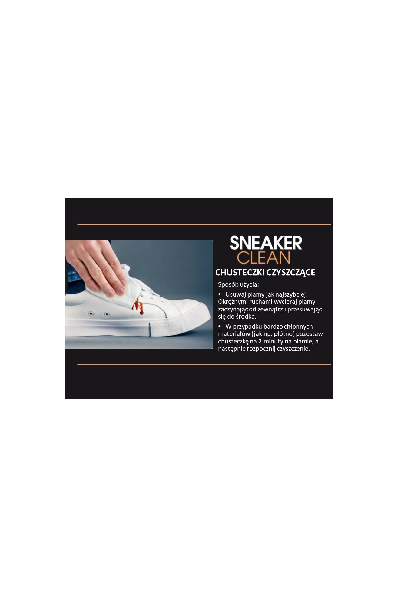 Kosmetyki do obuwia BAMA Sneaker chusteczki FR/DE -
