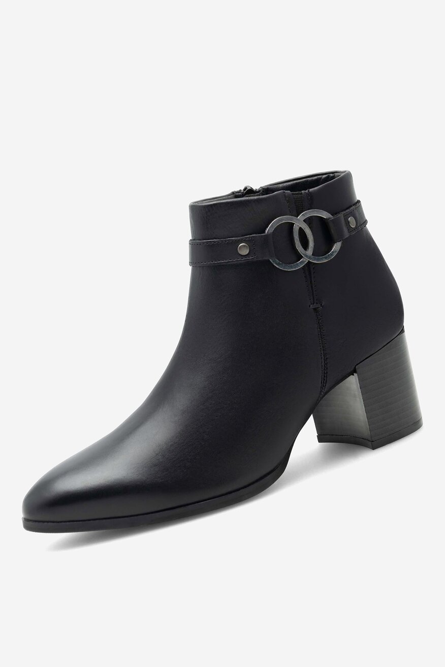 Lasocki - Botki skórzane ocieplane - 5905588051336