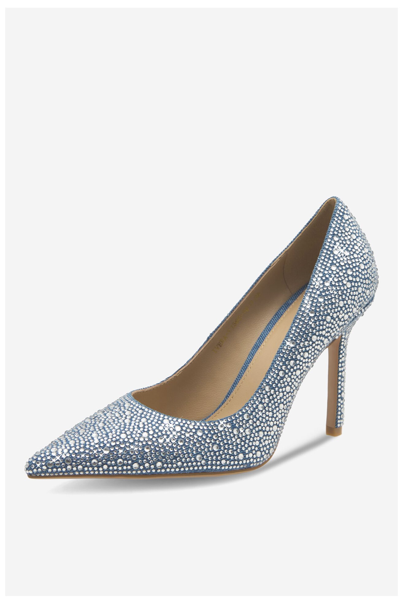 Czółenka EVA MINGE IVERA-V1360-18-3 Jeansowy