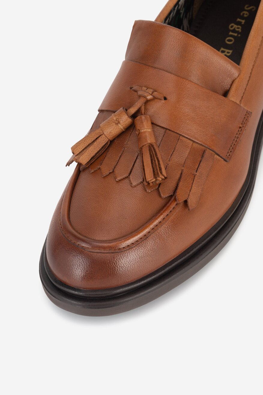 Sergio Bardi - Loafersy skórzane - 5905588939672