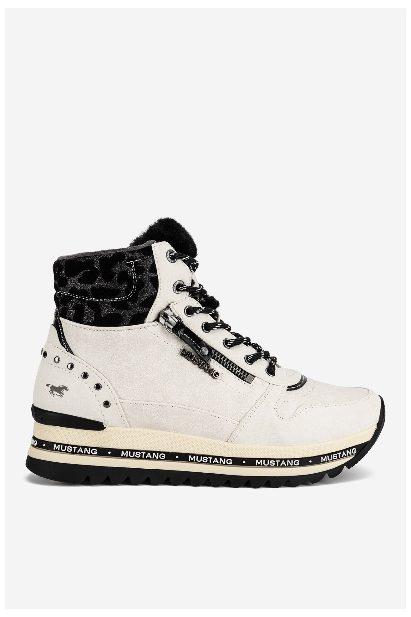 Боти Mustang 1364-503 БЯЛ